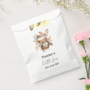 Sachets En Papier Café du client ou du travailleur du service Merci