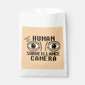 Sachets En Papier Caméra de surveillance humaine humour sec