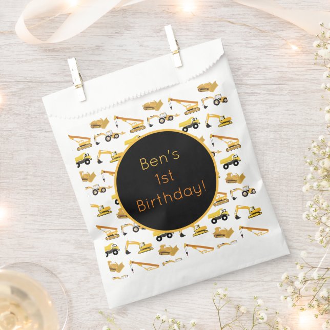 Sachets En Papier Camions de construction (Coupé)