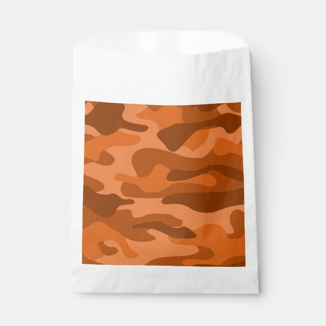 Sachets En Papier Camo Monocolor Espagnol Orange (Devant)