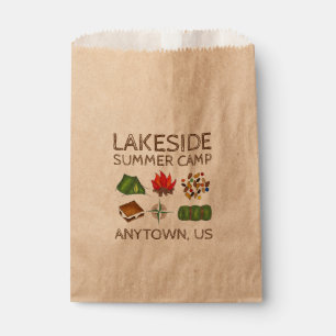 Sachets En Papier Camping d'été Tente Tente Compass Trail Mix S'more