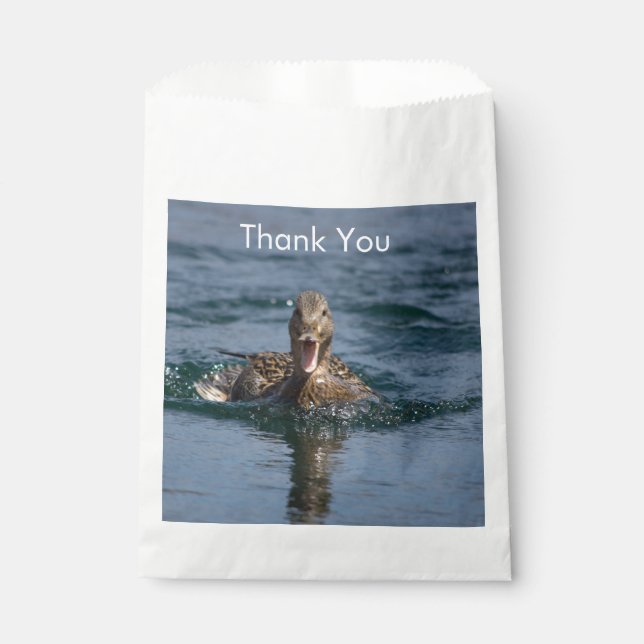 Sachets En Papier Canard avec bec ouvert         (Devant)