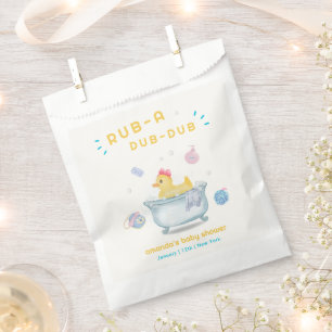 Sachets En Papier Canard en caoutchouc Rub A Dub Dub Douche bébé