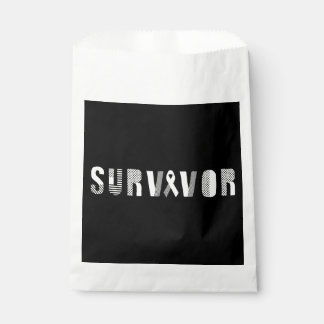 Sachets En Papier Cancer du survivant Ruban Inspiration Motivationne