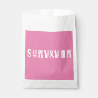 Sachets En Papier Cancer du survivant Ruban Inspiration Motivationne