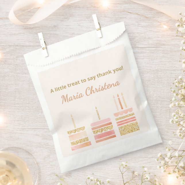 Sachets En Papier Caprices et Vœux Anniversaire (Coupé)