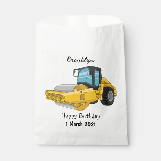 Sachets En Papier Caricature à rouleaux de route (Devant)