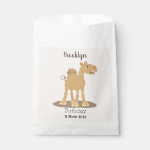 Sachets En Papier Caricature de dromadaire joyeux et souriant