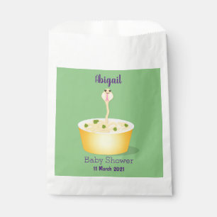 Sachets En Papier Caricature de serpent aux nouilles mignonnes illus