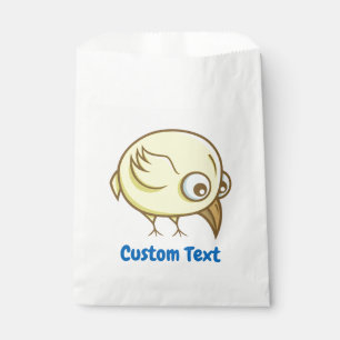 Sachets En Papier Caricature d'oiseau jaune pour sac
