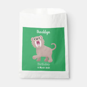 Sachets En Papier Caricature du tigre mignon Saber Toothed Smilodon