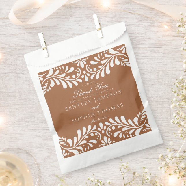 Sachets En Papier Carreau de Talavera en argile Mariage de la fête e (Coupé)