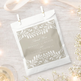 Sachets En Papier Carrelage Talavera beige Mariage de fête espagnole