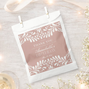Sachets En Papier Carrelage Talavera rose Espagne Fiesta Anniversair