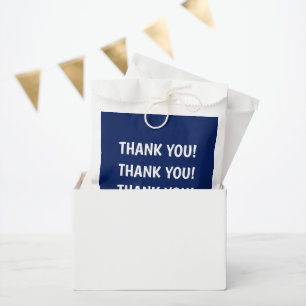 Sachets En Papier Carte de remerciement bleue pour l'anniversaire d'