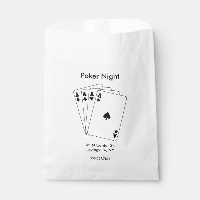 Sachets En Papier Cartes Aces (Devant)