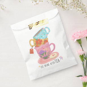 Sachets En Papier Casse Florale de thé Vintage