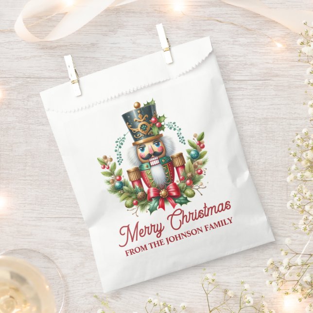 Sachets En Papier Casse-noisette de Noël (Coupé)