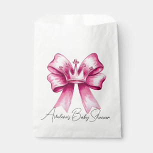 Sachets En Papier Célébration de la Bow rose et du Baby shower de la