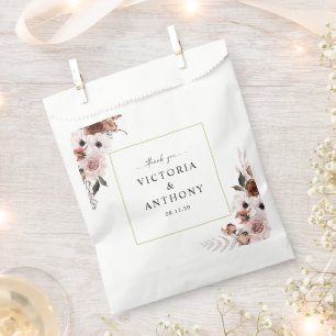 Sachets En Papier Cérémonie de Mariage de soie Florale Favoriser le