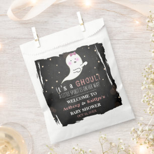 Sachets En Papier C'est A Ghoul ! Baby shower d'Halloween Little Spi
