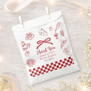 Sachets En Papier C'est l'Amour Mariage Italien Dessiné à la Main