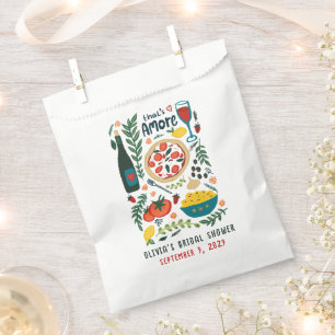 Sachets En Papier C'est l'Amour Nourriture Italienne Faveur de Maria