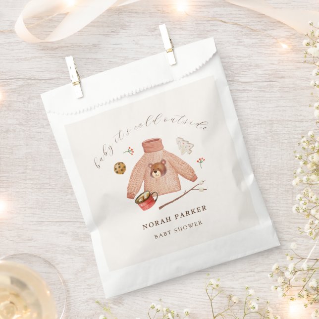 Sachets En Papier C'est le Baby shower des vêtements de camping froi (Coupé)