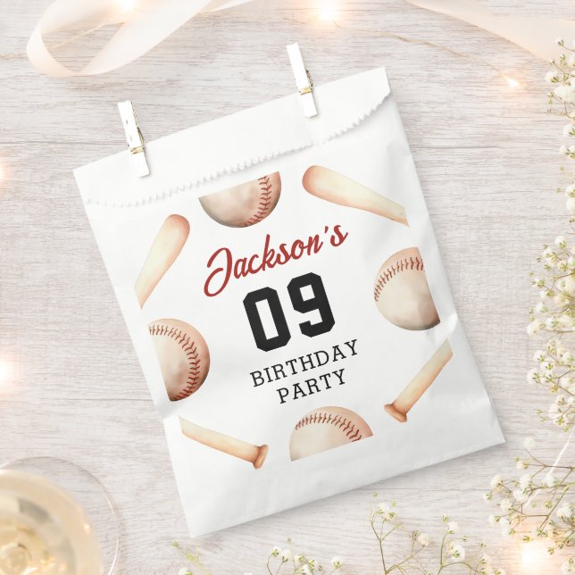 Sachets En Papier C'est l'heure du jeu Baseball fête d'anniversaire (Coupé)