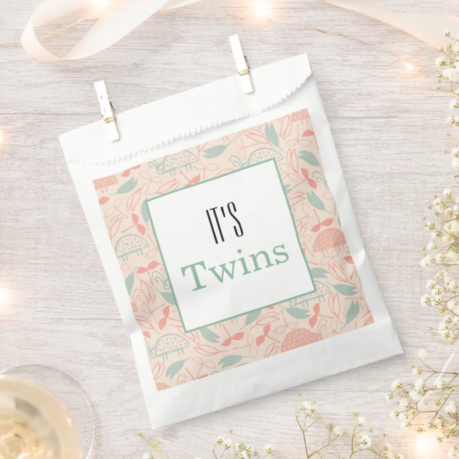 Sachets En Papier C'est Twins ! Sac baby shower Fête Favoriser (Coupé)