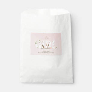 Sachets En Papier C'est un Baby shower Blush Foliage Girl