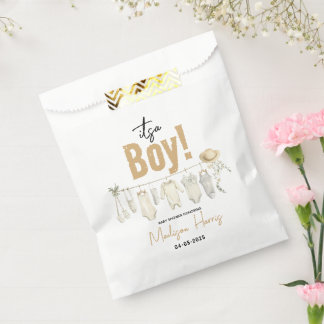 Sachets En Papier C'est un garçon ! Baby shower Bleu - Cute & Sweet