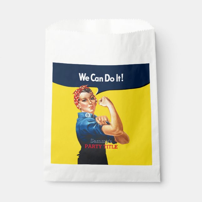 Sachets En Papier C'est votre Rosie Party personnalisée Personnalise (Devant)