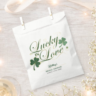 Sachets En Papier Chanceux en amour St Patrick's Moderne Enterrement
