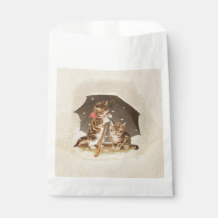 Sachets En Papier Chat Kitten chaton antique vintage jolie mignonne