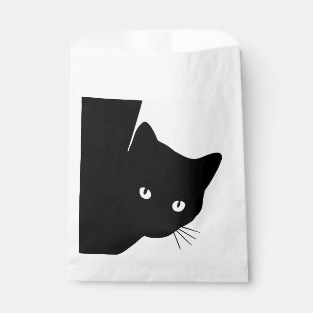 Sachets En Papier Chat noir (Devant)