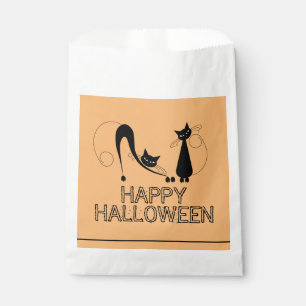 Sachets En Papier Chat Noir Élégant, Joyeux Halloween