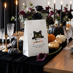 Sachets En Papier Chat noir mignon Halloween