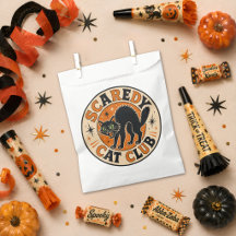 Chat noir Vintage Retro Joyeux Halloween