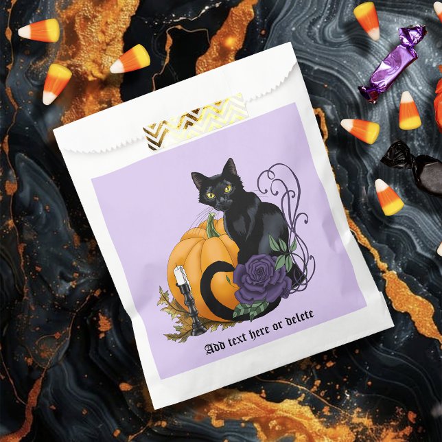 Sachets En Papier Chat noir violet Rose Citrouille Halloween (Créateur téléchargé)