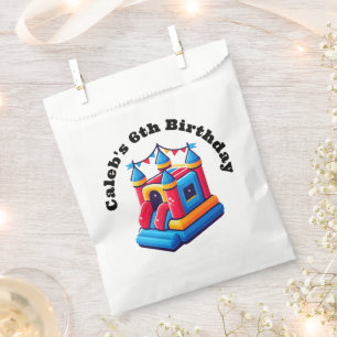 Sachets En Papier Château pour enfants Fête Maison gonflable Anniver