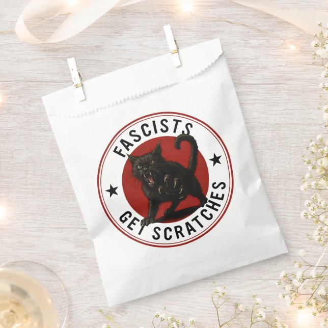Sachets En Papier Chats contre les fascistes (Coupé)