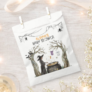 Sachets En Papier Chaudière d'Halloween Fête de bébé sorcière noire