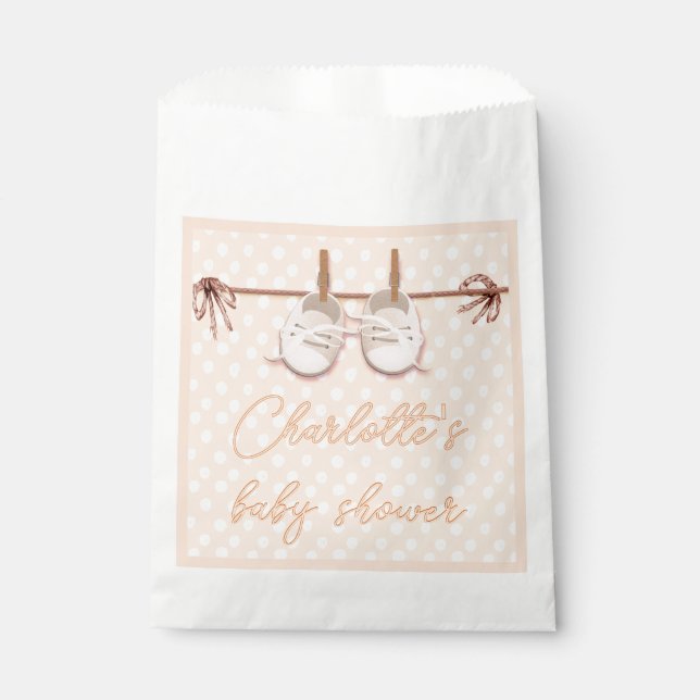 Sachets En Papier Chaussures pour bébés à la chair (Devant)