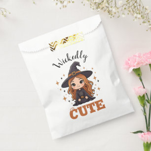 Sachets En Papier Chauve sorcière d'Halloween   Éffrayant adorable