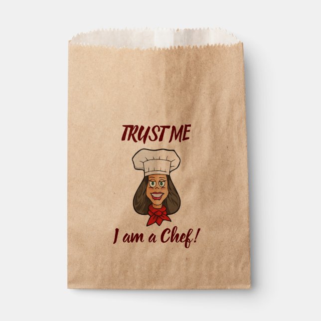Sachets En Papier Chef femme (Devant)