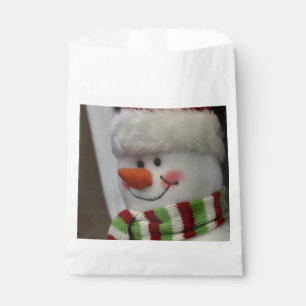 Sachets En Papier Cher bonhomme de neige