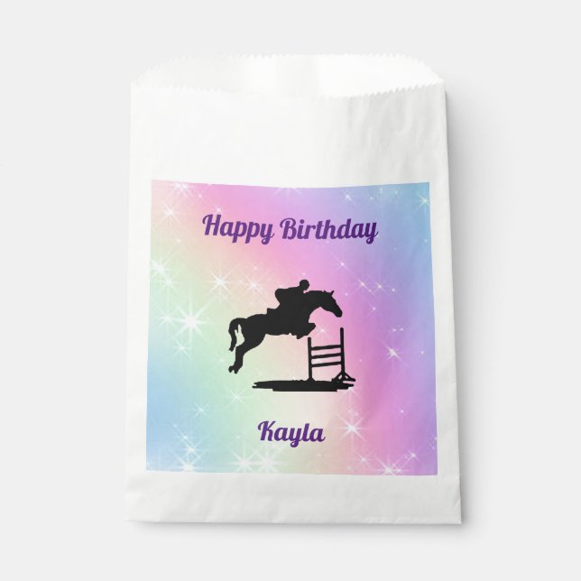Sachets En Papier Cheval fille (Devant)