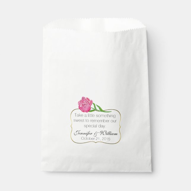 Sachets En Papier Chic Barre de bonbons Personnalisé Mariage Faveur  (Devant)