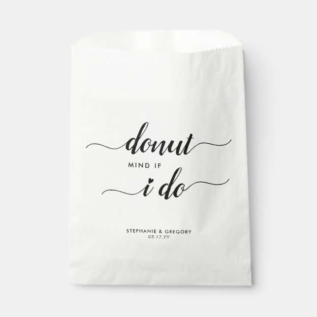 Sachets En Papier Chic Donut esprit si je fais Mariage du coeur doux (Devant)